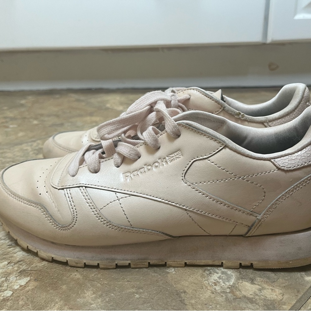 Reebok metallic pearl leather Sneakers